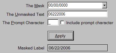 Masked Label Example